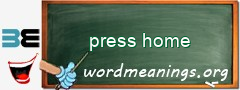 WordMeaning blackboard for press home